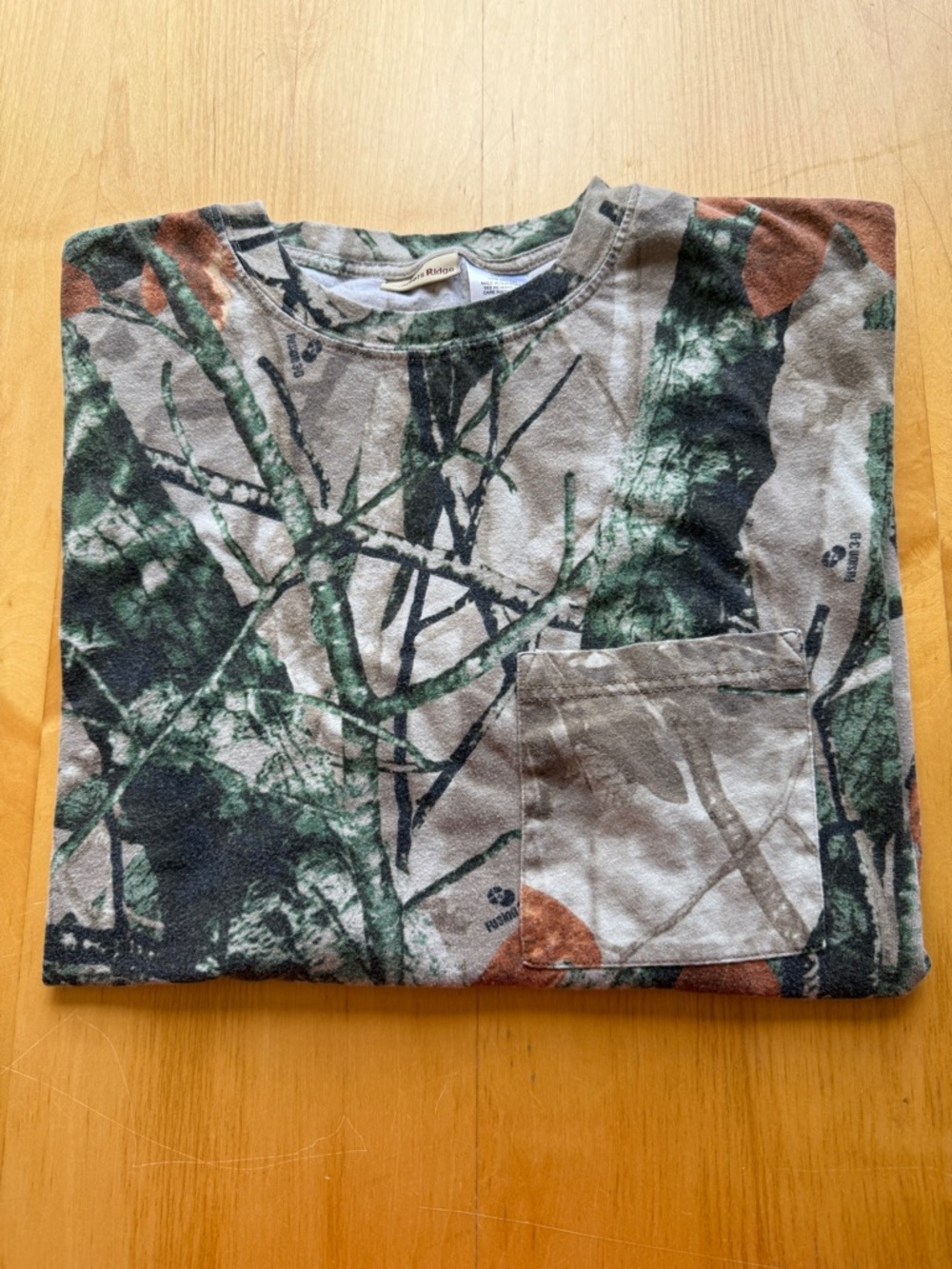 Realtree Camo Pocket T Shirt 2XL Hunting Outdoor Mossy Oak Style Tee